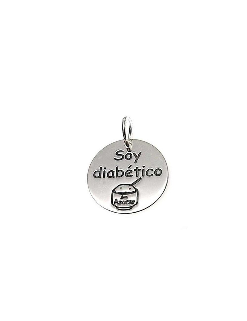 Colgante "Soy Diabético" en plata