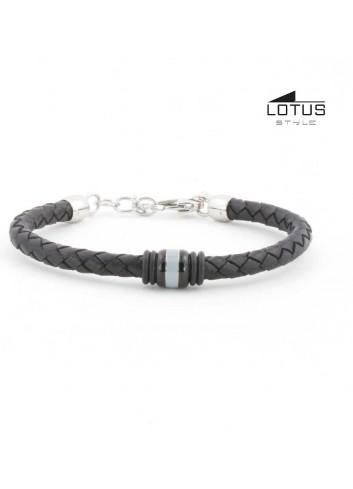 pulsera-lotus-cuero-trenzado-negro-pieza-gris-ls1814-2-6
