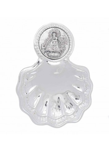 Concha bautismo Virgen de la Cabeza medallón