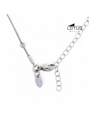 Gargantilla Lotus Style con perla y cadena cierre acero LS1851-1-1