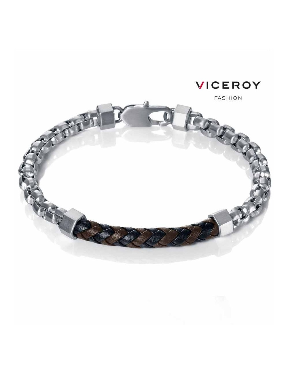 pulsera-viceroy-fashion-eslabones-acero-cuero-15001p01010