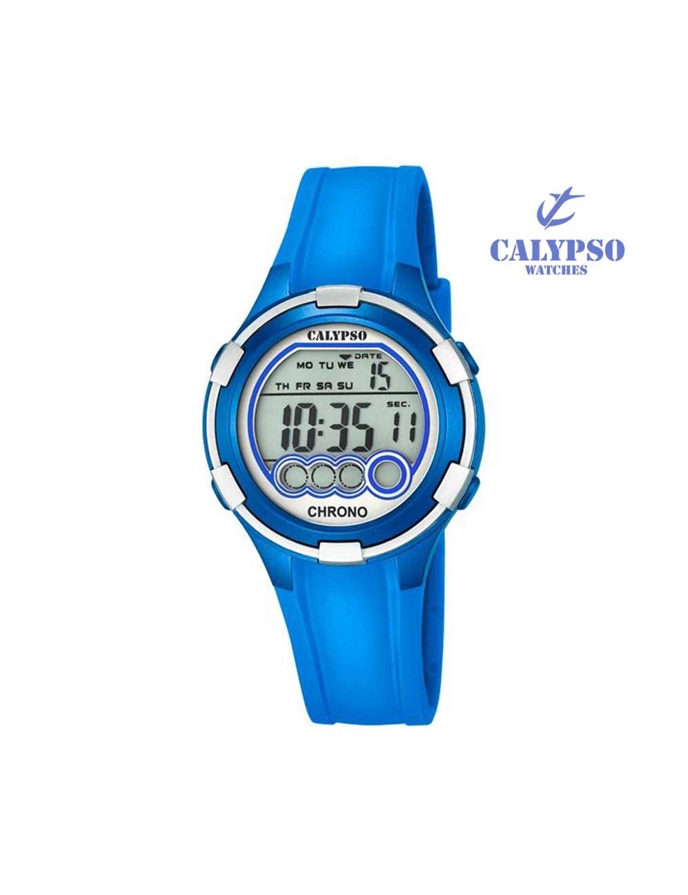 Reloj niño Calypso digital goma azul K5692-4