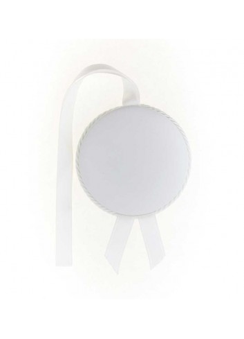 Medalla cuna Virgen de la Cabeza polipie blanca musical