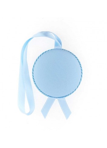 Medalla cuna Virgen de la Cabeza polipie azul musical