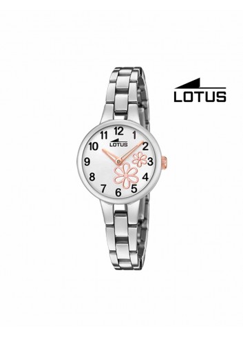 Reloj niña Lotus cadena flores 18658-3