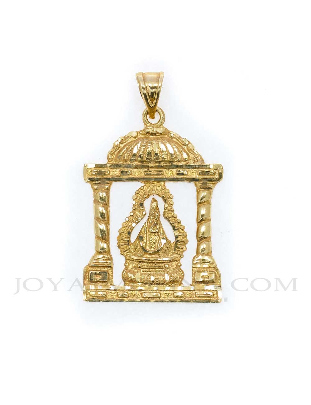 Medalla Virgen Cabeza oro andas templete