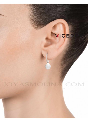 Inconveniencia Mata pálido Pendientes Viceroy plata aros colgante perla 5060E000-68