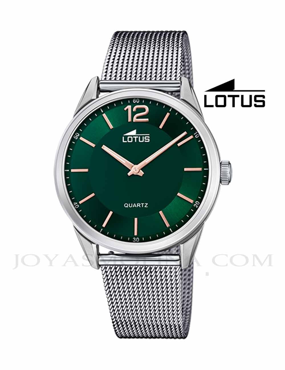 Reloj Lotus hombre cadena correa esfera verde 18734-3