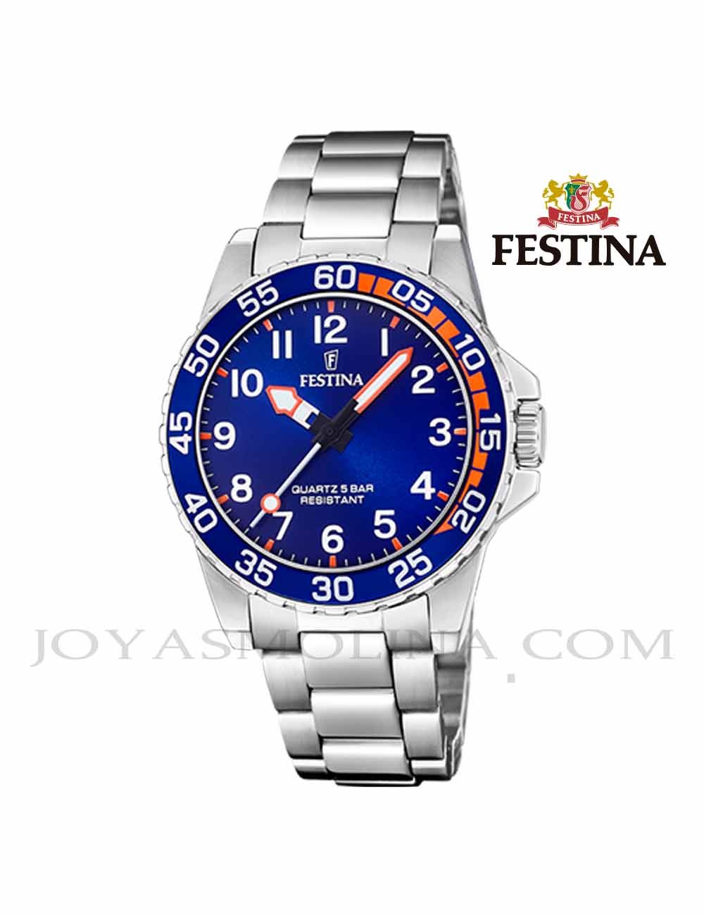 Reloj niño Festina cadena esfera azul F20459-2