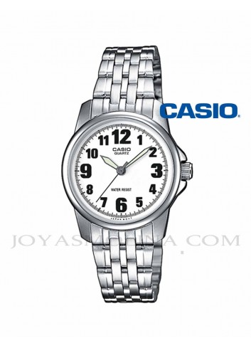 Reloj Casio mujer agujas números LPT-1260PD-7BE