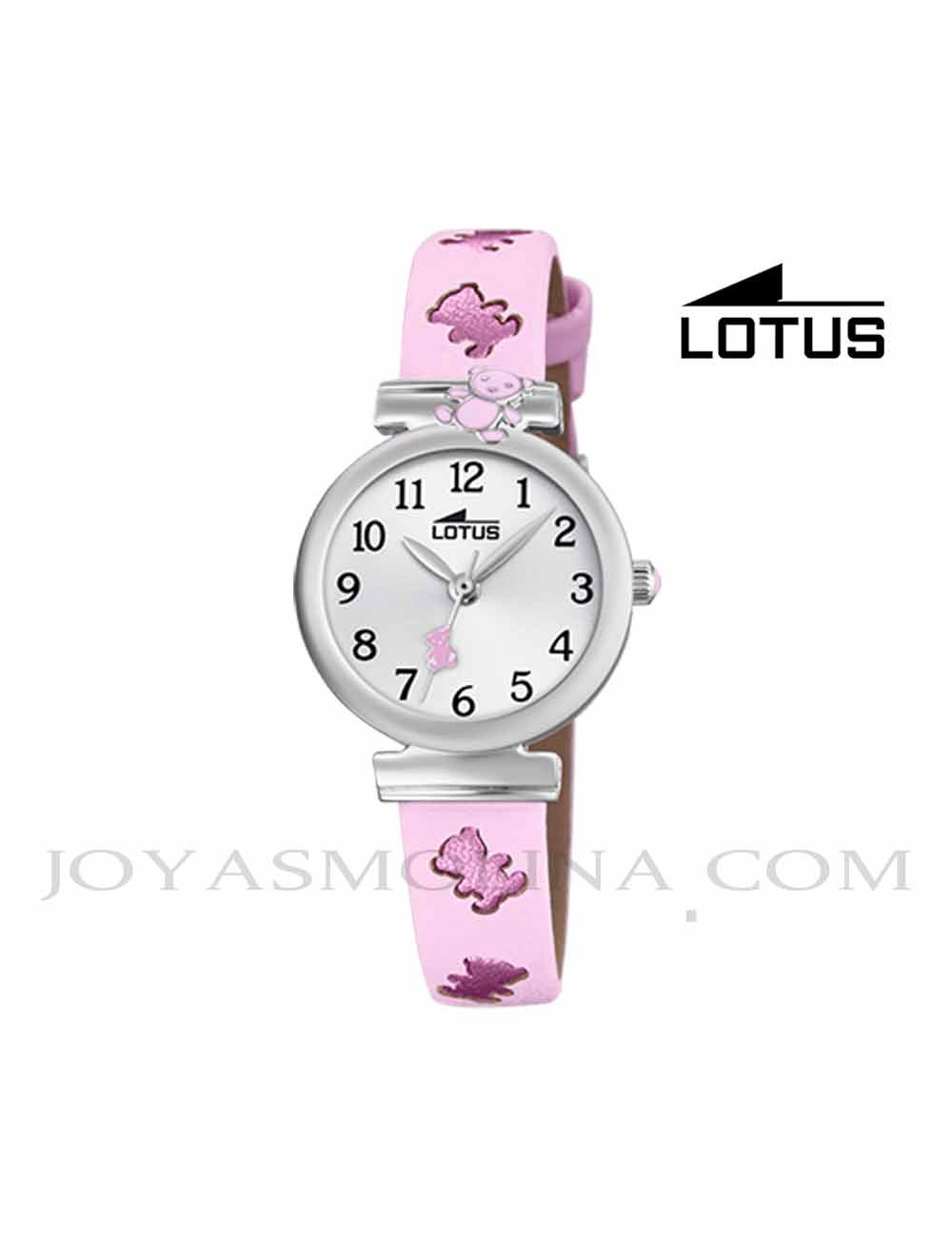 Reloj niña Lotus correa rosa oso 18628-2