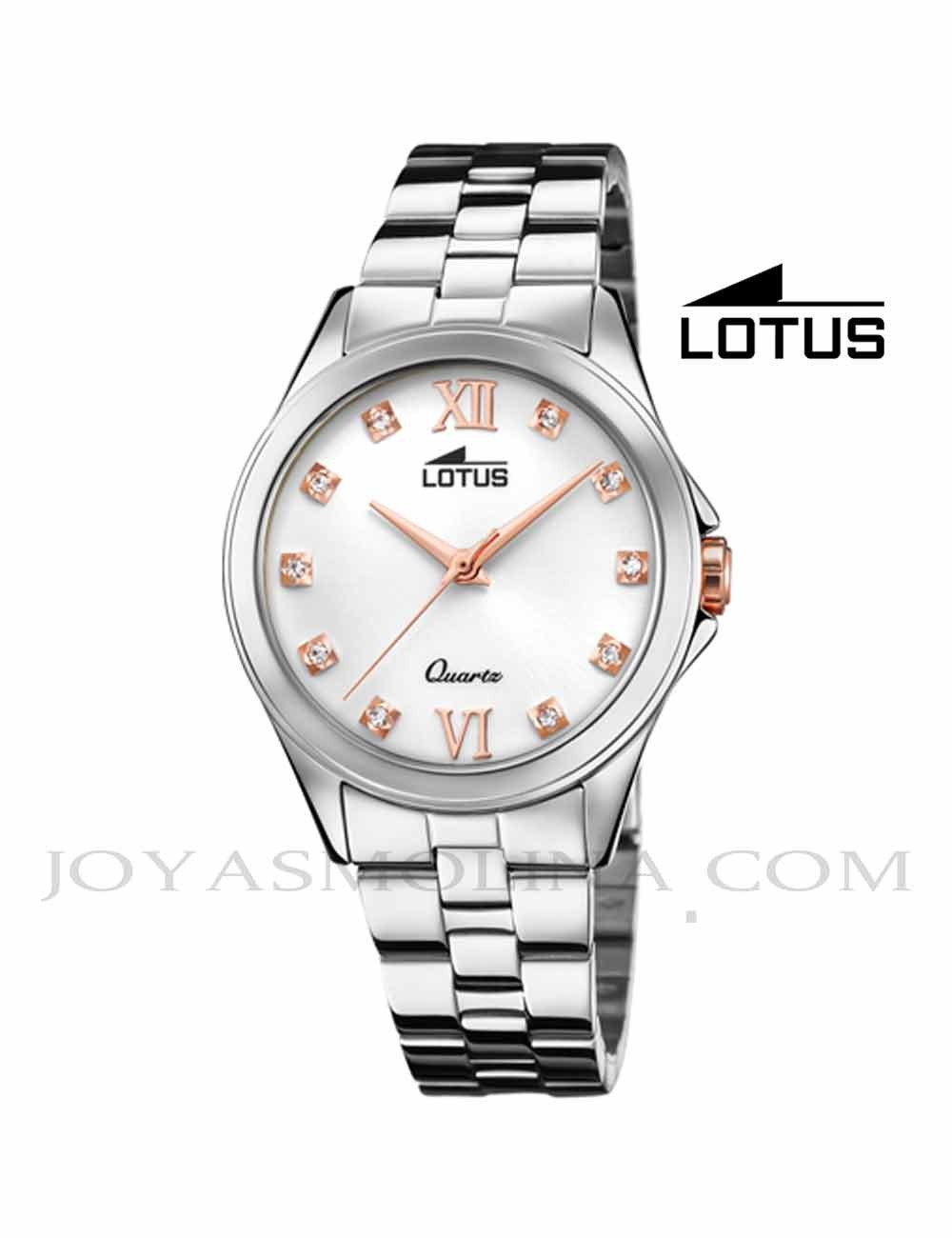 Reloj Lotus mujer cadena blanca 18739-2