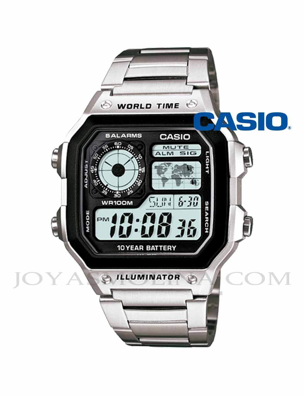 Reloj Casio digital retro hombre AE-1200WHD-1AV