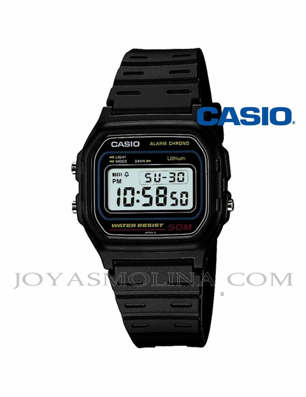 Reloj Casio digital negro W-59-1VQES