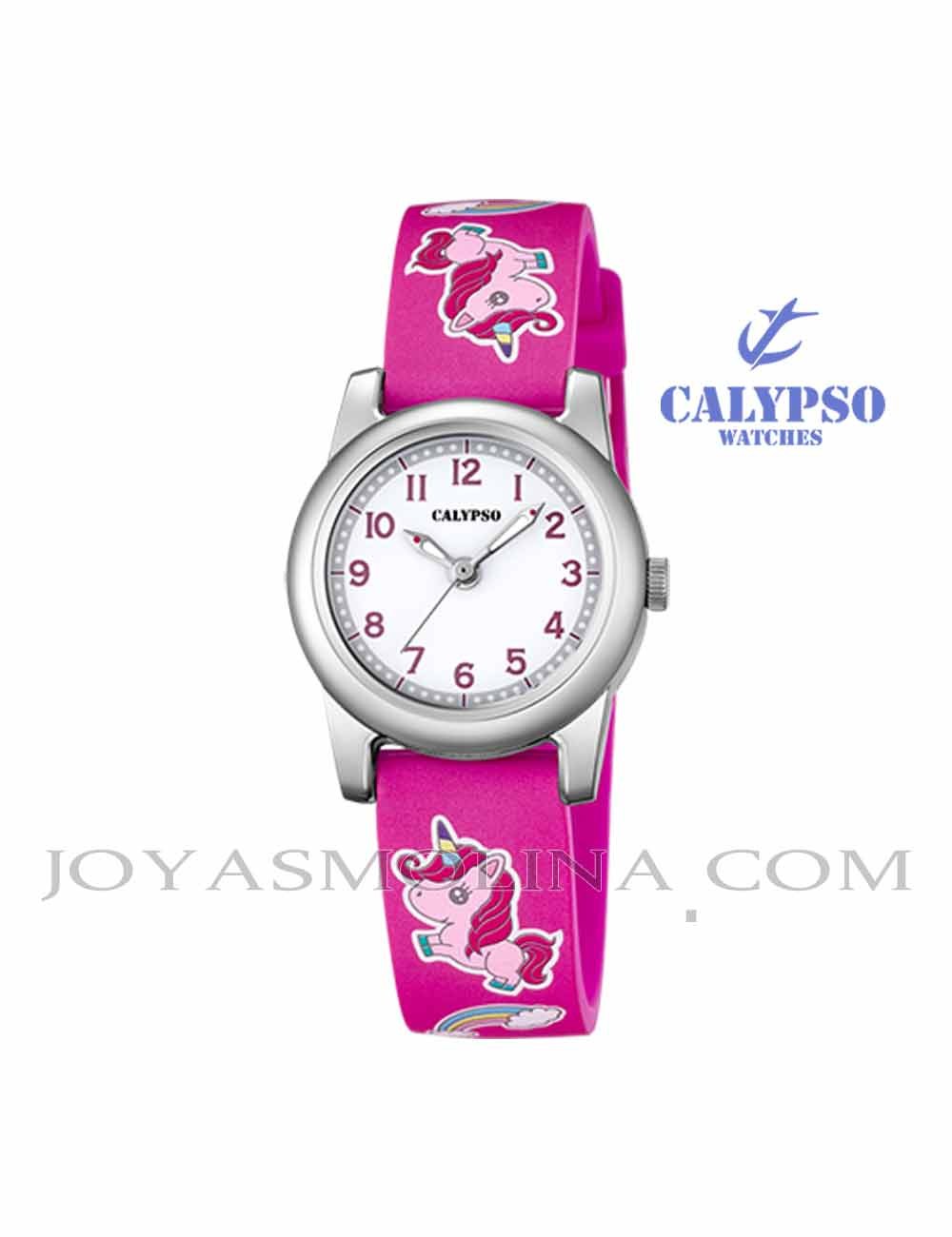 Reloj Calypso niña unicornio rosa K5713-B