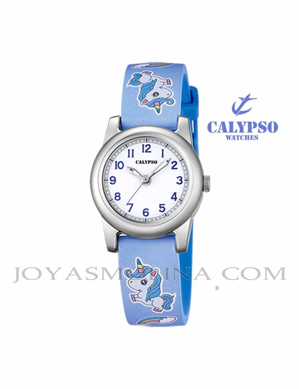 Reloj Calypso niña unicornio azul