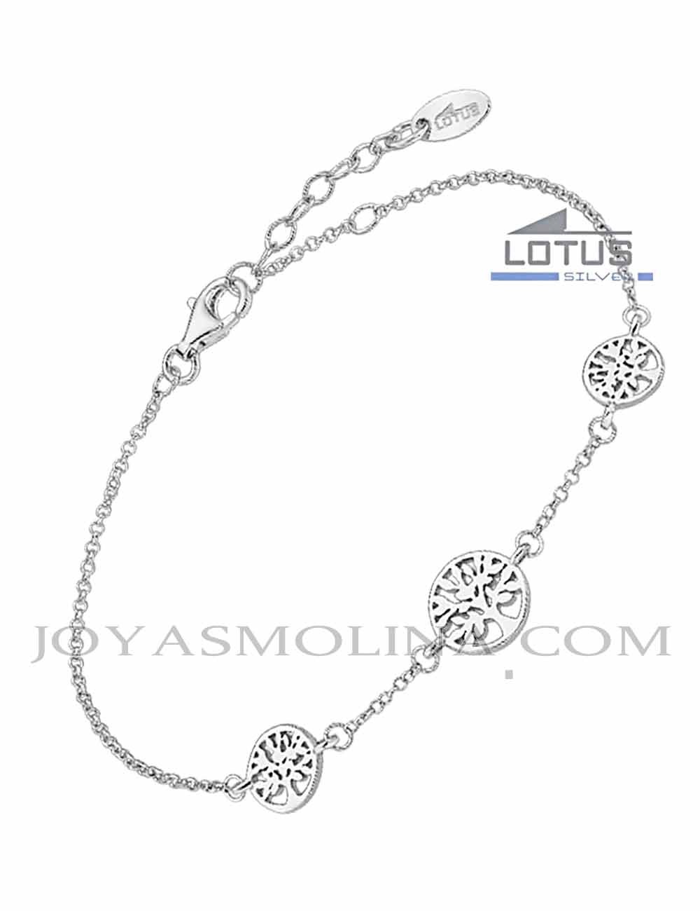 Lotus Silver Pulsera Plata Árbol de la Vida 