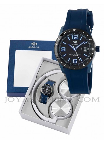 Reloj niño Marea azul y negro con regalo