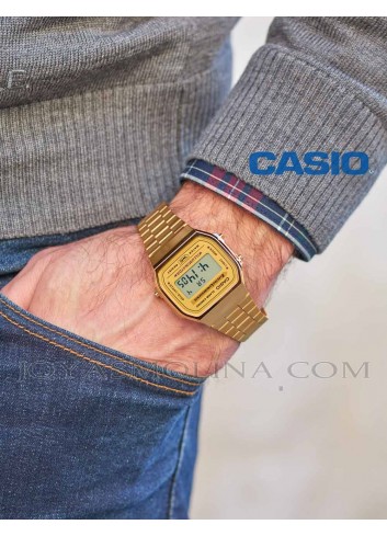 Reloj Casio vintage retro dorado UNISEX A168WG-9EF