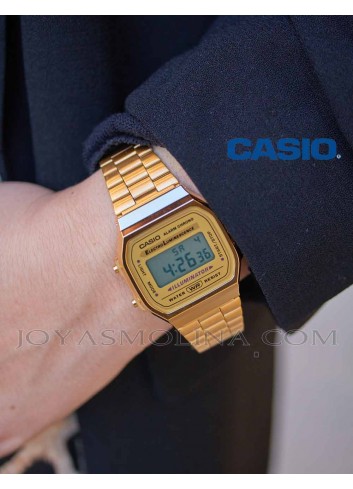 Reloj Casio de mujer Vintage digital dorado