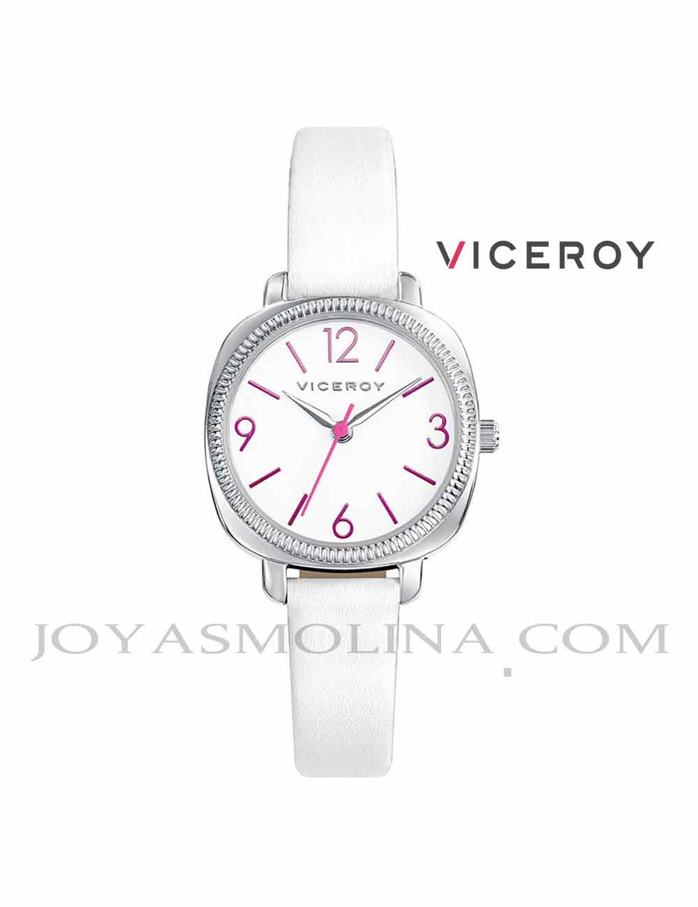 Reloj niña Viceroy correa blanco y rosa