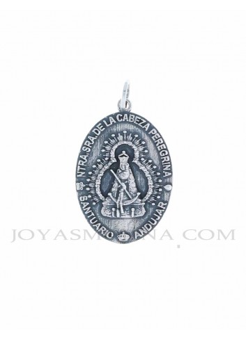 Medalla Virgen de la Cabeza peregrina  bajada Andújar